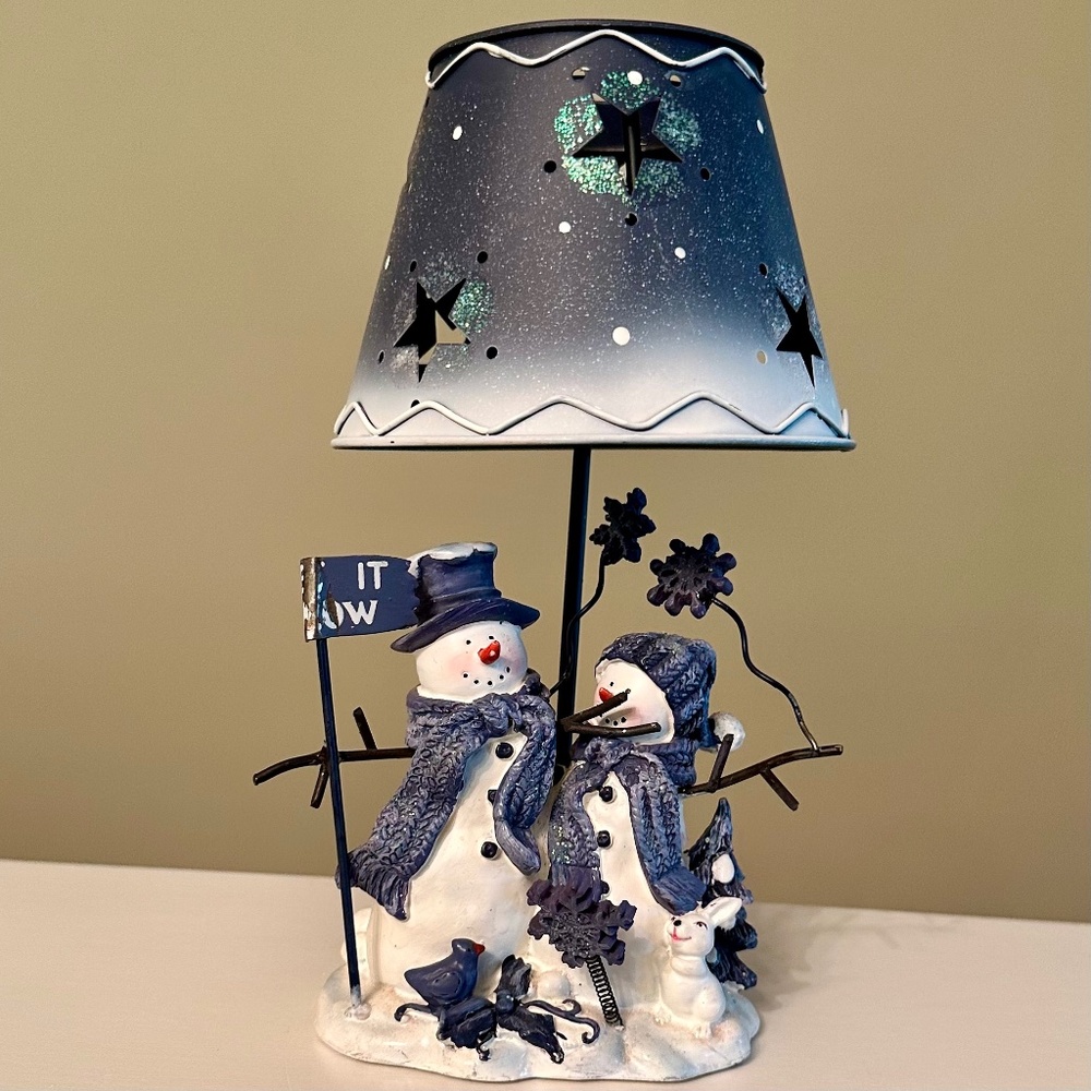Winter/Christmas Decor, Tea Light candle holder.